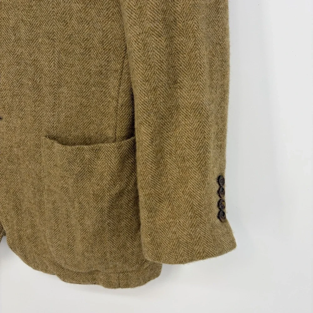 VTG‎ Crittenden Mackinnon Scotland Wool Blazer ML Tweed Herringbone Unstructured